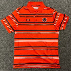 Auburn Under Armour Medium Orange Polo